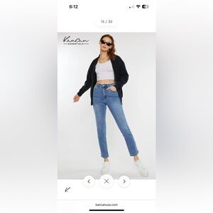 KanCan Adaline Essentials High Rise Slim Straight Leg Jeans